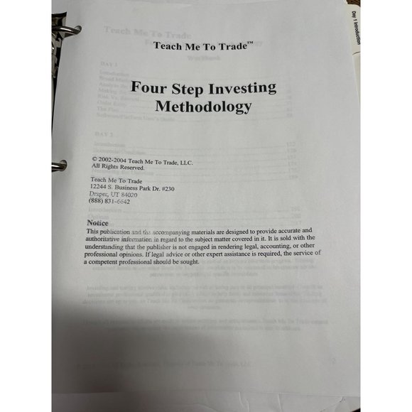 FOUR STEP INVESTING METHODOLOGY. Teach Me To Trade! How Our Investing Methodolog - Picture 3 of 3